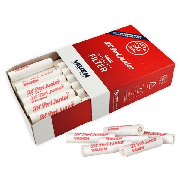 Vauen Dr. Perl Aktivkohlefilter Regular Ø9mm 40 Stück Activ Tips 4